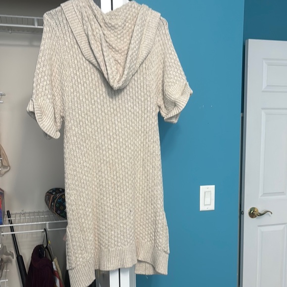 Hollister Cream Open-Knit Cardigan Sweater - Picture 2 of 2